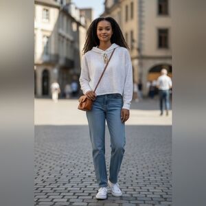 Michael Kors White Logo Hoodie